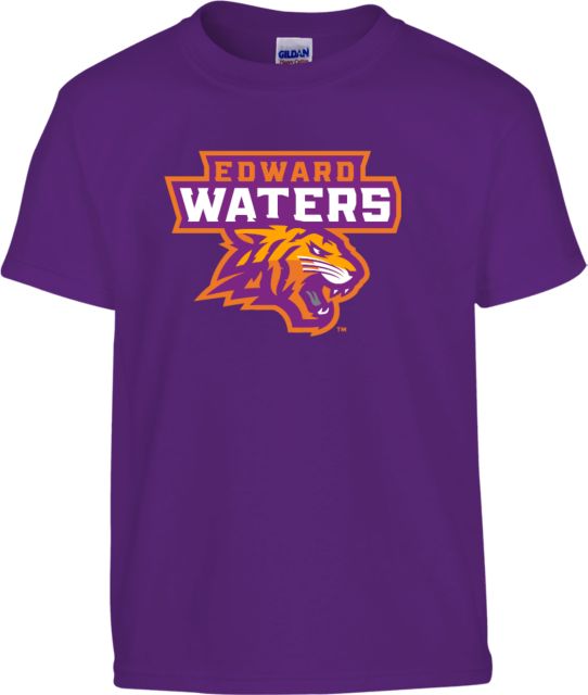 Edward Waters Youth Purple T-Shirt EW Tiger Head Primary - ONLINE ONLY