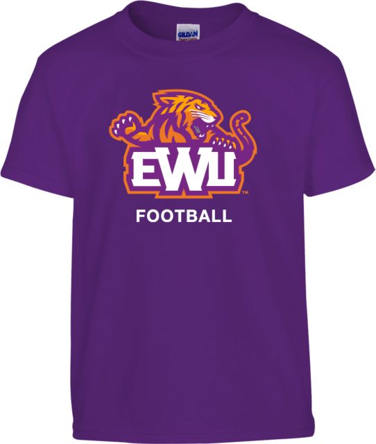 Edward Waters Youth Purple T-Shirt EWU Football - ONLINE ONLY