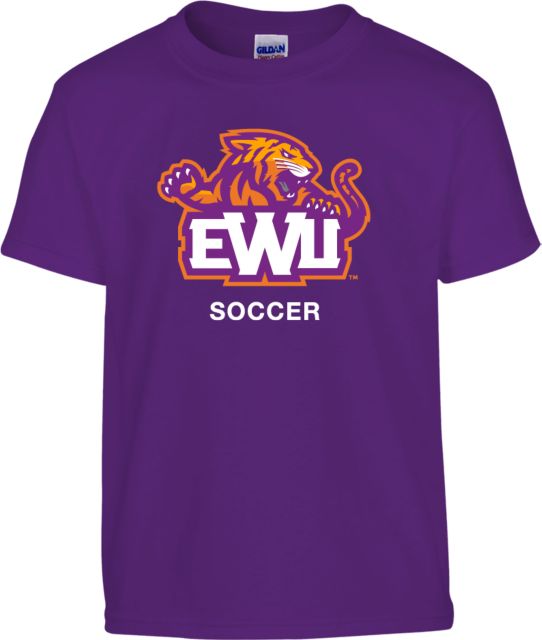 Edward Waters Youth Purple T-Shirt EWU Soccer - ONLINE ONLY