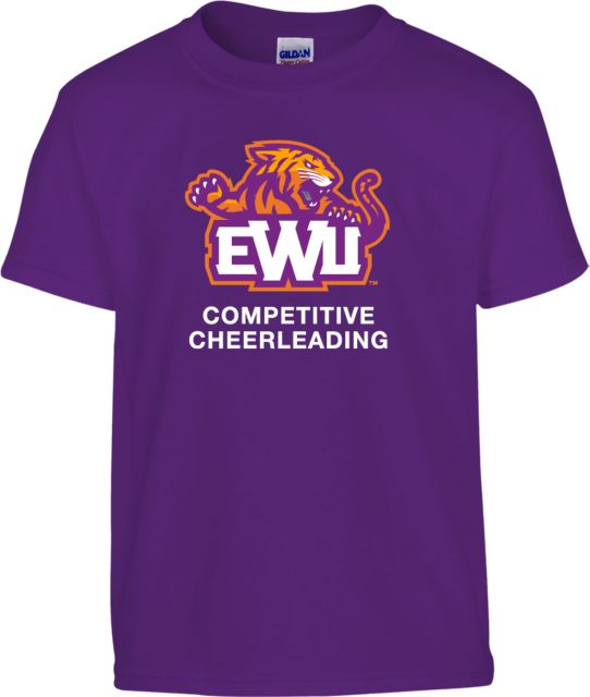 Edward Waters Youth Purple T-Shirt EWU Competitive Cheerleading - ONLINE ONLY