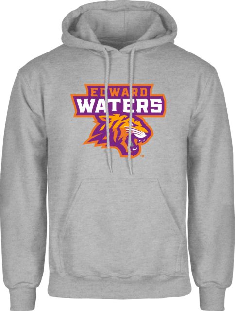 Edward Waters Grey Fleece Hoodie EW Tiger Head Primary - ONLINE ONLY