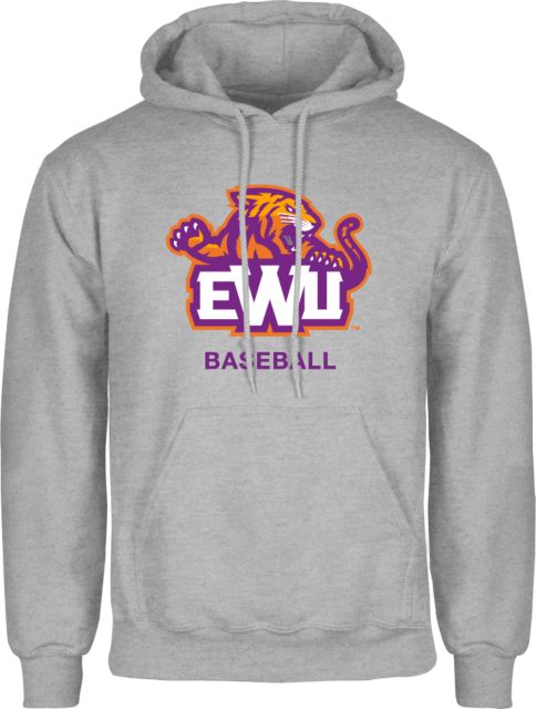 Edward Waters Grey Fleece Hoodie EWU Baseball - ONLINE ONLY