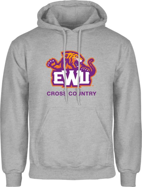 Edward Waters Grey Fleece Hoodie EWU Cross Country - ONLINE ONLY