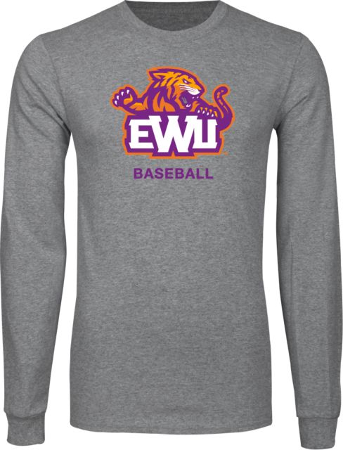 Edward Waters Grey Long Sleeve T-Shirt EWU Baseball - ONLINE ONLY