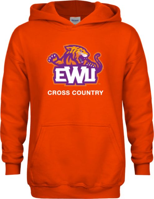 Edward Waters Youth Orange Fleece Hoodie EWU Cross Country - ONLINE ONLY