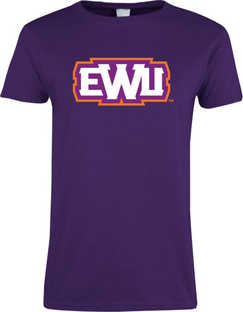 Edward Waters Ladies Purple T-Shirt EWU Shield - ONLINE ONLY