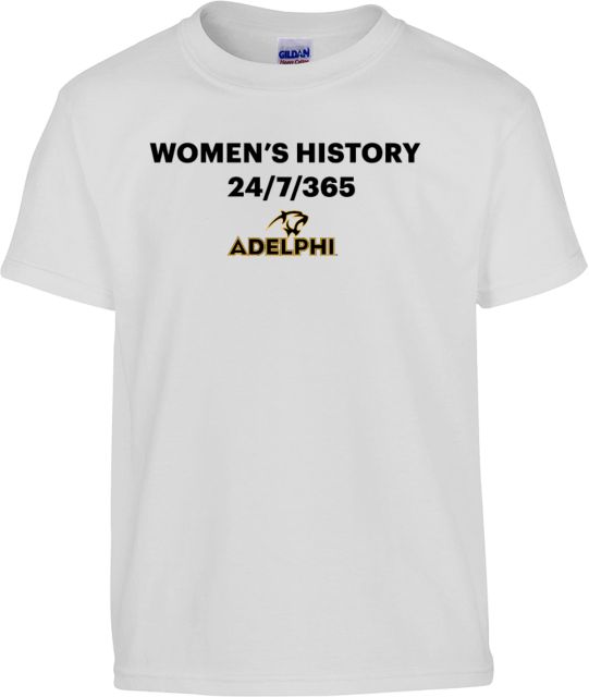 Adelphi Youth T Shirt Womens History - ONLINE ONLY