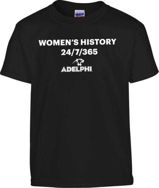 Adelphi Youth T Shirt Womens History - ONLINE ONLY