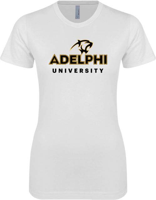 Adelphi Next Level Womens Boyfriend Tee Panther Head Adelphi University - ONLINE ONLY