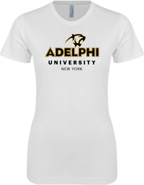 Adelphi Next Level Womens Boyfriend Tee Panther Head Adelphi University New York - ONLINE ONLY