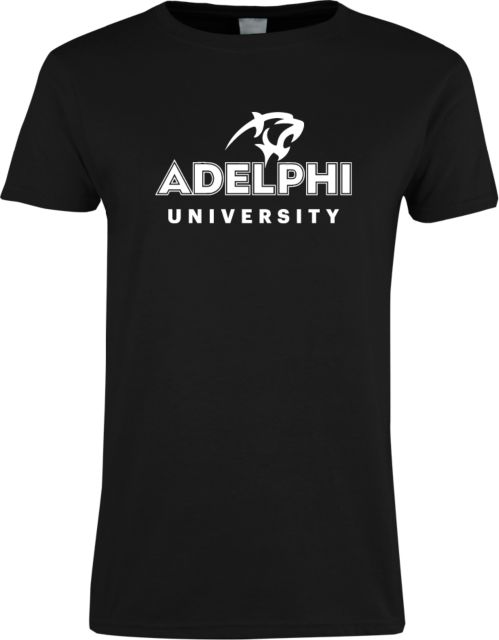 Adelphi Womens Short Sleeve Tee Panther Head Adelphi University - ONLINE ONLY