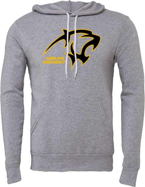 Adelphi Bella + Canvas Fleece Hood Adelphi University Mascot Mark - ONLINE ONLY