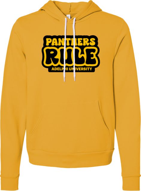 Adelphi Bella + Canvas Fleece Hood Adelphi University Panthers Rule - ONLINE ONLY