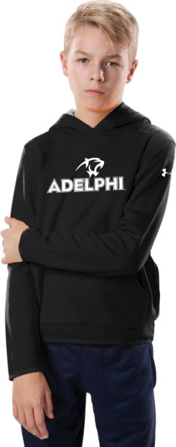 Adelphi Under Armour Youth Fleece Hoodie Adelphi with Panther Head - ONLINE ONLY