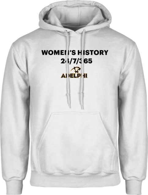 Adelphi Fleece Hoodie Womens History - ONLINE ONLY