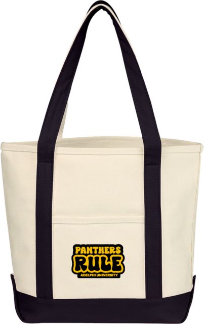 Adelphi Cotton Canvas Tote Bag Adelphi University Panthers Rule - ONLINE ONLY