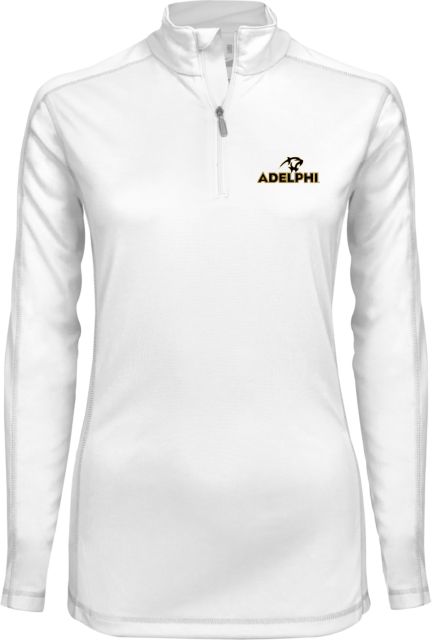 Adelphi Syntrel Womens Interlock 1/4 Zip Adelphi with Panther Head - ONLINE ONLY