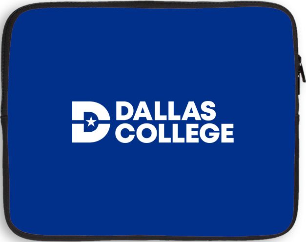 Dallas College 10 inch Neoprene iPad/Tablet Sleeve Primary Mark - ONLINE ONLY