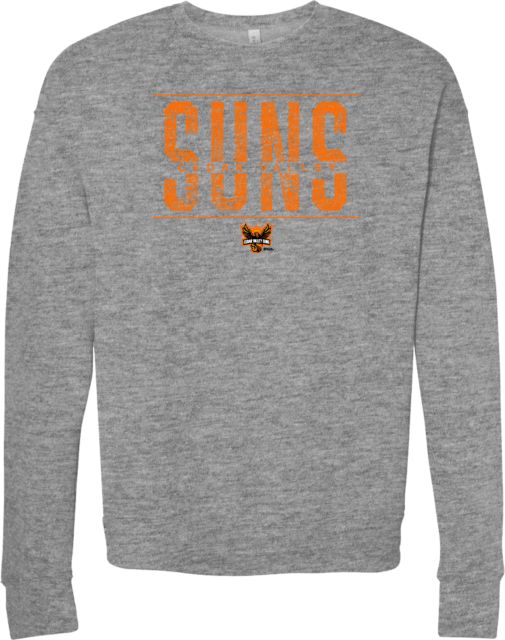 Cedar Valley Suns Bella + Canvas Fleece Crew Distressed - ONLINE ONLY