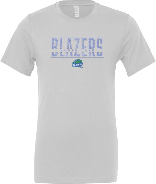North Lake Blazers Bella + Canvas Jersey Cotton T Shirt Distressed - ONLINE ONLY