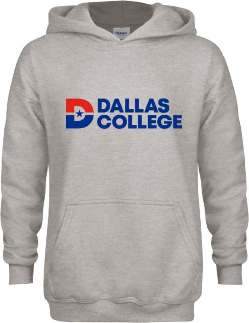 Dallas College Youth Fleece Hood Primary Mark - ONLINE ONLY