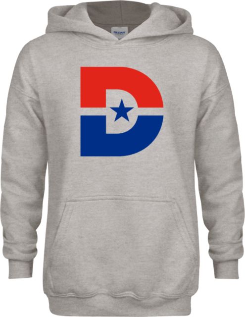 Dallas College Youth Fleece Hood D Mark - ONLINE ONLY