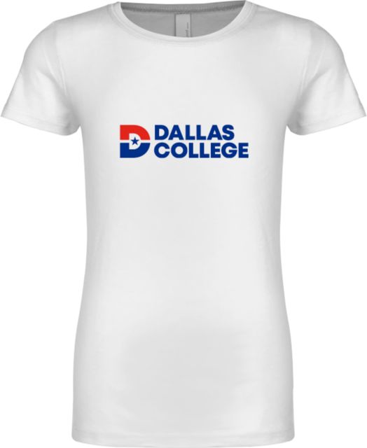 Dallas College Next Level Girls Fashion Fit T Shirt Primary Mark - ONLINE ONLY