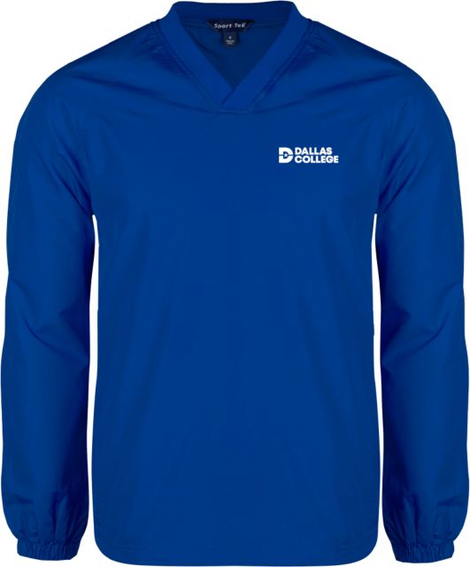 Dallas College V Neck Raglan Windshirt Primary Mark - ONLINE ONLY