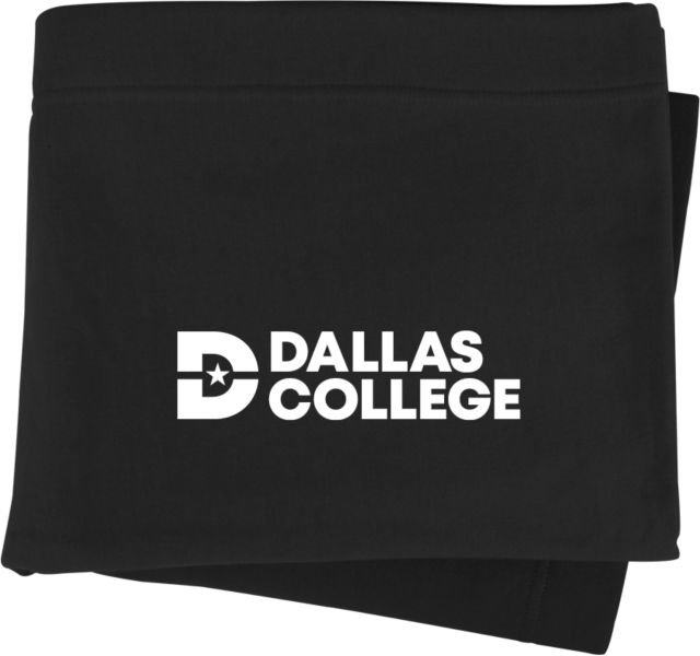 Dallas College Sweatshirt Blanket Primary Mark - ONLINE ONLY
