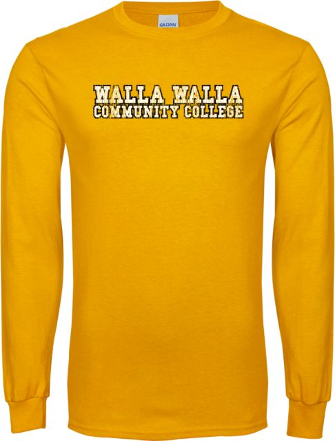 Walla Walla Long Sleeve T Shirt Walla Walla Community College Distressed - ONLINE ONLY