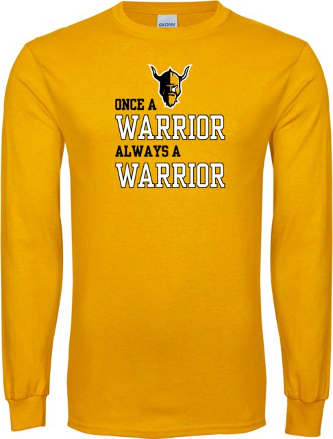 Walla Walla Long Sleeve T Shirt Once A Warrior Always A Warrior - ONLINE ONLY