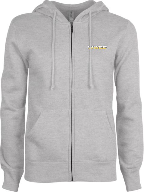 Walla Walla ENZA Womens Fleece Full Zip Hoodie WWCC Logo - ONLINE ONLY
