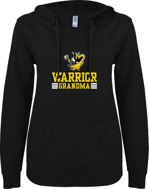 Walla Walla ENZA Womens V Notch Raw Edge Fleece Hoodie Grandma - ONLINE ONLY