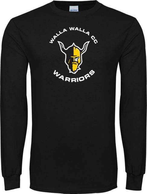 Walla Walla Long Sleeve T Shirt Warrior Head with Text - ONLINE ONLY