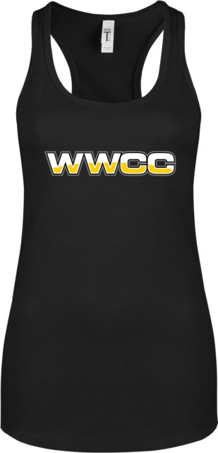 Walla Walla Next Level Womens Racerback Tank  WWCC Logo - ONLINE ONLY