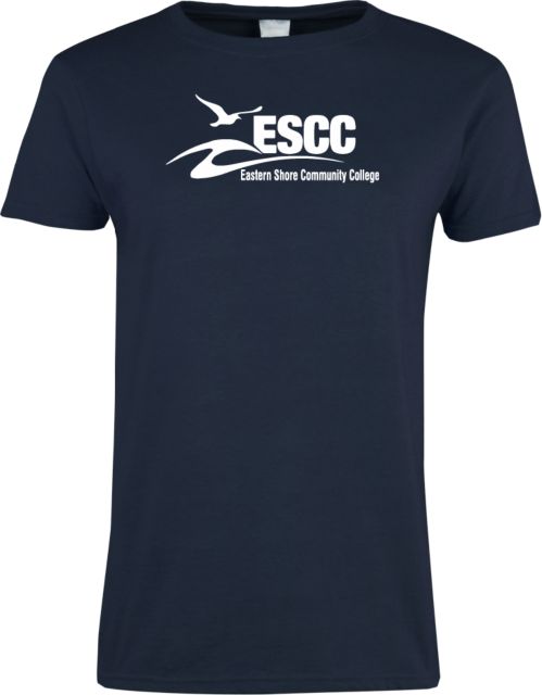 ESCC Ladies Navy T-Shirt ESCC Horizontal - ONLINE ONLY