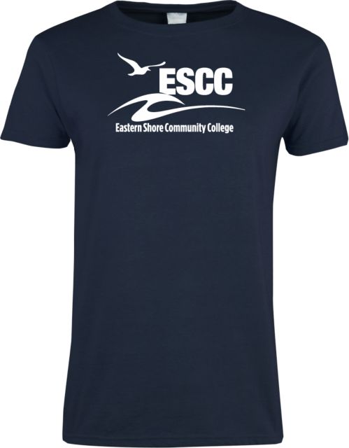 ESCC Ladies Navy T-Shirt ESCC Stacked - ONLINE ONLY