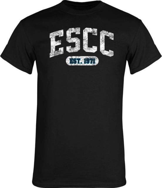 ESCC Black T-Shirt Arch. ESCC Distressed - ONLINE ONLY