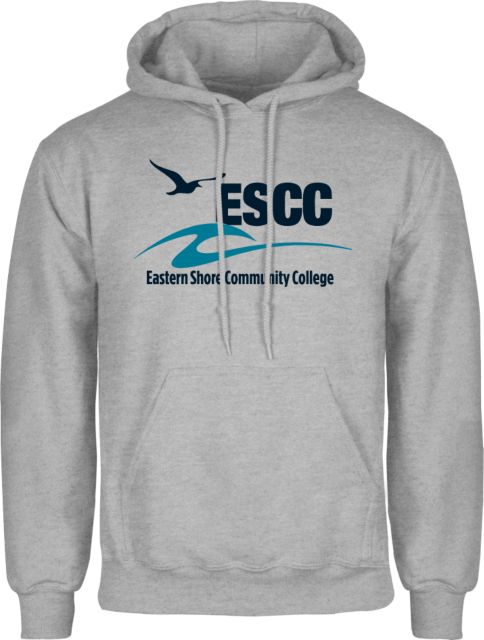 ESCC Grey Fleece Hoodie ESCC Stacked - ONLINE ONLY
