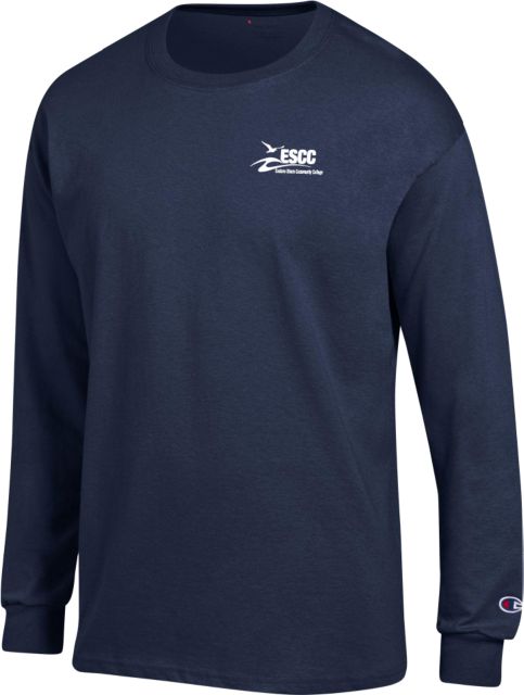 ESCC Champion Navy Long Sleeve T-Shirt ESCC Horizontal - ONLINE ONLY