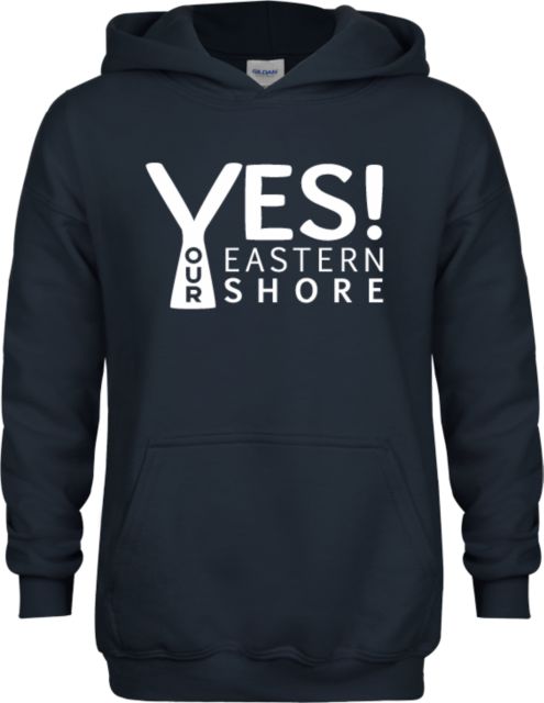 ESCC Youth Navy Fleece Hoodie Yes our Eastern Shore - ONLINE ONLY