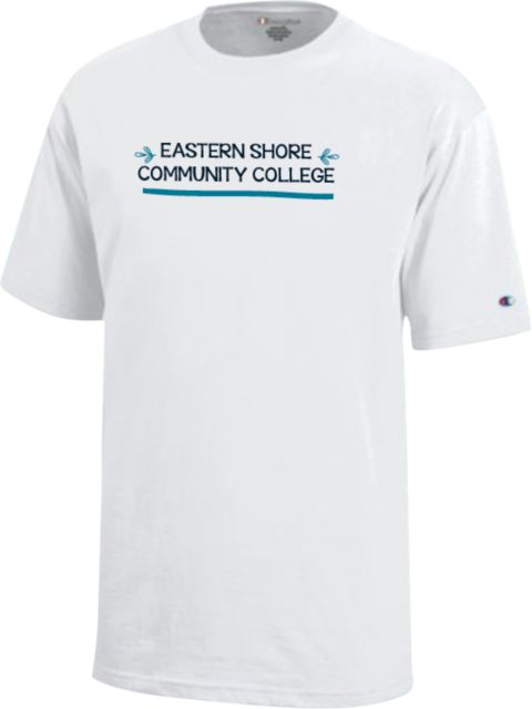 ESCC Youth Champion White Short Sleeve Tee Eastern Shore Community College - ONLINE ONLY