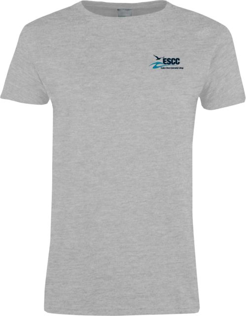 ESCC Ladies Grey T-Shirt ESCC Horizontal - ONLINE ONLY