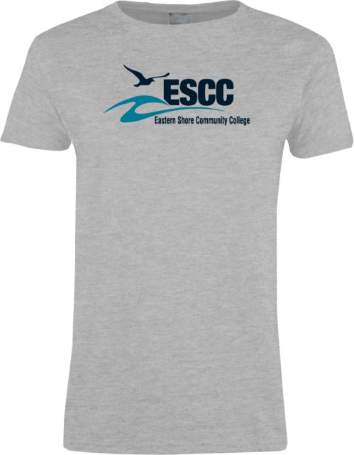 ESCC Ladies Grey T-Shirt ESCC Horizontal - ONLINE ONLY