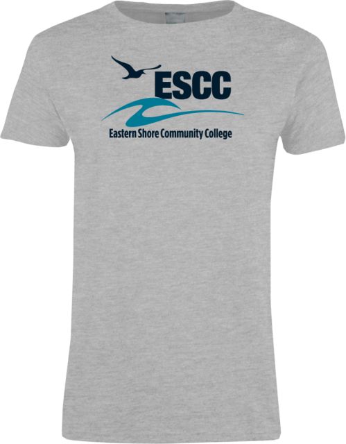 ESCC Ladies Grey T-Shirt ESCC Stacked - ONLINE ONLY