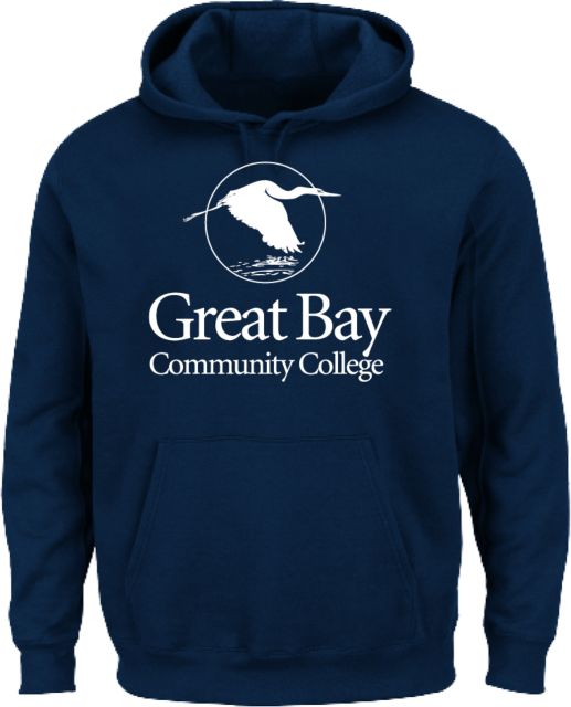 Great Bay CC Extended Hoodie Great Bay Community College Wordmark - ONLINE ONLY