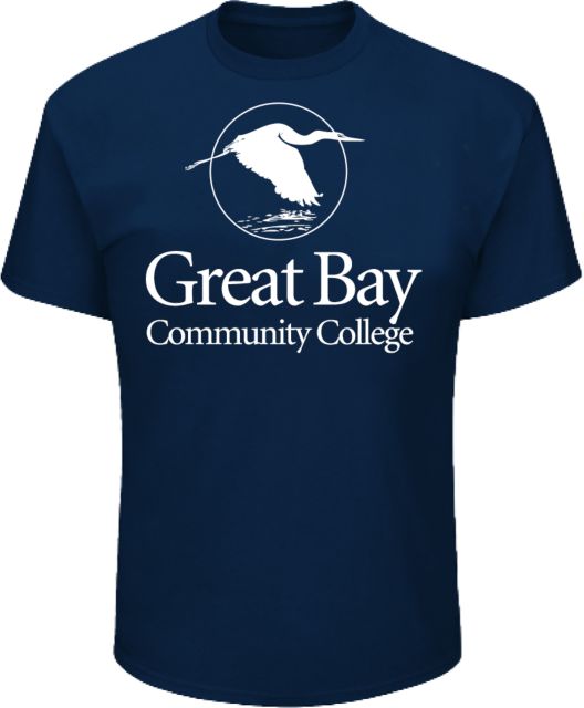 Great Bay CC Tall T Shirt Great Bay Community College Wordmark - ONLINE ONLY