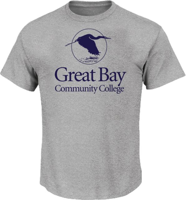 Great Bay CC Tall T Shirt Great Bay Community College Wordmark - ONLINE ONLY