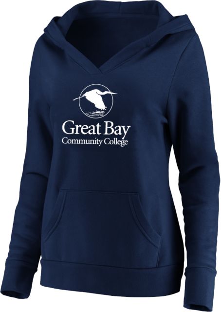 Great Bay CC Womens Plus Hoodie Great Bay Community College Wordmark - ONLINE ONLY