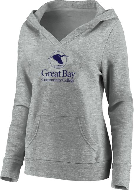 Great Bay CC Womens Plus Hoodie Great Bay Community College Wordmark - ONLINE ONLY